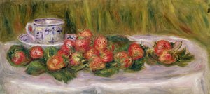 Still Life of Strawberries and a Tea-cup